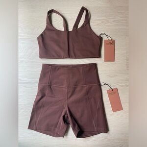 Girlfriend Collective Bike Short and Sports Bra Set